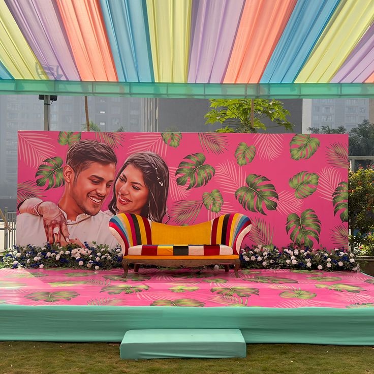 🌿 our haldi carnival decor set the perfect stage…